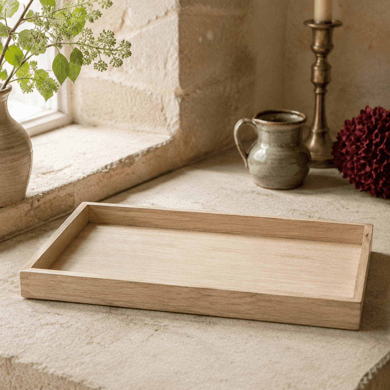Timber Low Tray